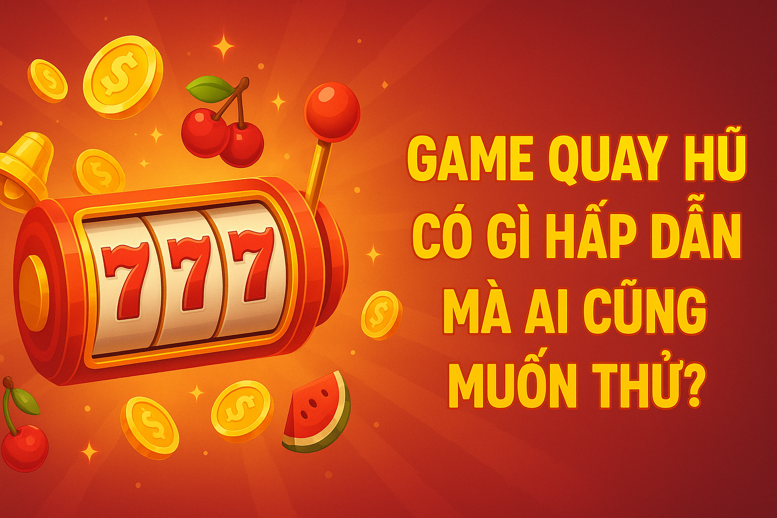 Game Quay Hũ Có Gì Hấp Dẫn Mà Ai Cũng Muốn Thử? Khám Phá Ngay!